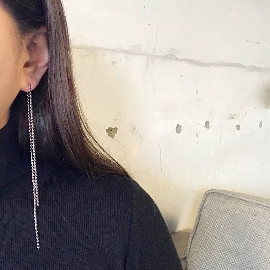 <b><p>feminine Two way Long cha ball Unknown Drop</p></b><b><p>女性らしい ツーウェイ ロングチェーン ボール オンバル ドロップイヤリ 20代</p></b><br /><br /><p align='center'>