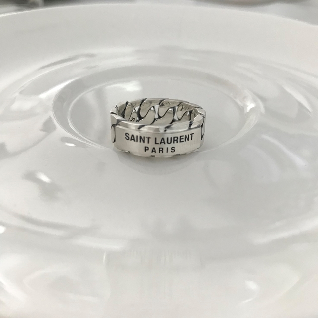 <b><p>925 silver Saint Laure ch Lettg rg Couplg</p></b><b><p>925 シルバー サンローラン チェーン レタリングリング カップ モダン シンプルアクセサリー</p></b><br /><br /><p align='center'>
