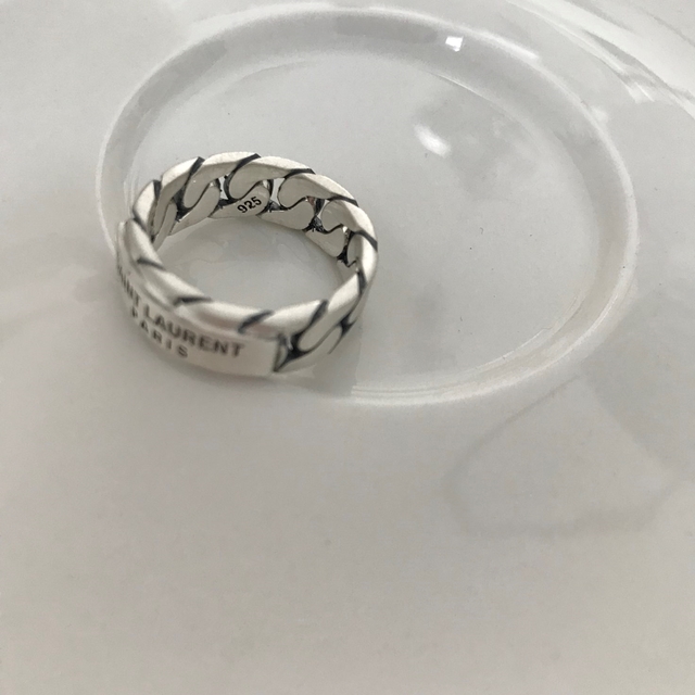 <b><p>925 silver Saint Laure ch Lettg rg Couplg</p></b><b><p>925 シルバー サンローラン チェーン レタリングリング カップ モダン シンプルアクセサリー</p></b><br /><br /><p align='center'>