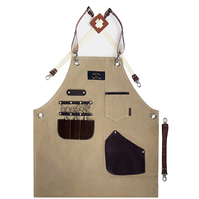칸데오레더 하이드 피넛 공방 미용실 카페 미용사 바리스타 앞치마 가죽 꽃집 앞치마