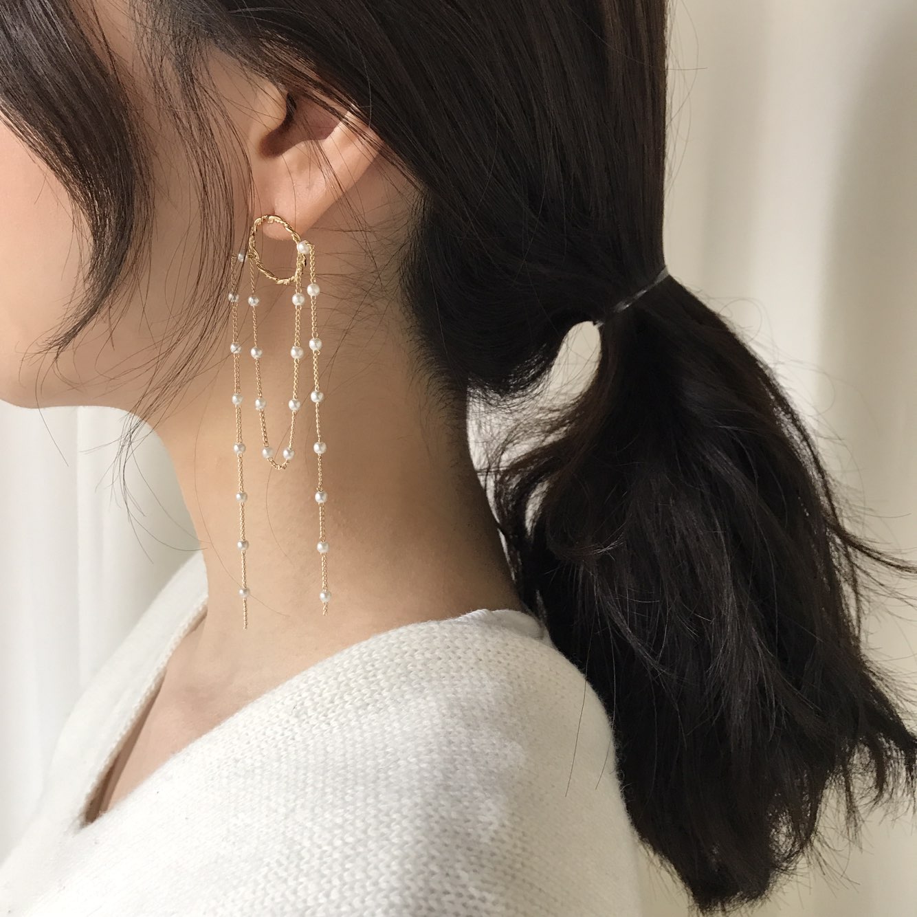 <b><p>Shaolin Unknown Pearl Long Drop Ergs Stand</p></b><b><p>シャーオルリン オンバル 真珠 ロング ドロップイヤグ 説得力の 魅あるスタイル</p></b><br /><br /><p align='center'>