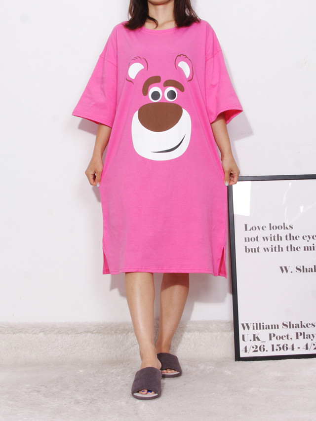 <b><p>pajamas one piece Homeware smile Fa</p></b><b><p>パジャマ ワンピース ホームウェア スマイル 純綿</p></b><br /><br /><p align='center'>