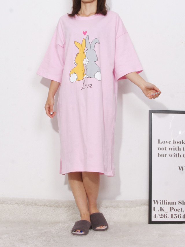 <b><p>pajamas one piece Homeware smile Fa</p></b><b><p>パジャマ ワンピース ホームウェア スマイル 純綿</p></b><br /><br /><p align='center'>