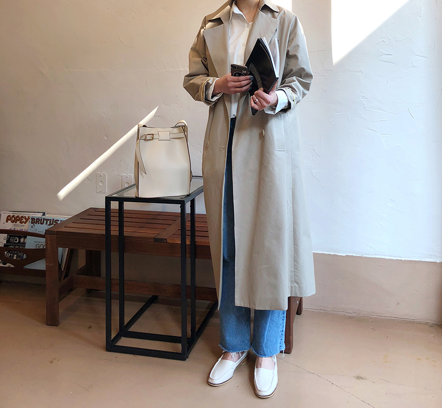 <b><p>French belt buckle shoulder bag Wom's</p></b><b><p>フレンチベルトバケットショルダーバッグ女性デイリー春バッグレザーバッグ20代 버킷백</p></b><br /><br /><p align='center'>