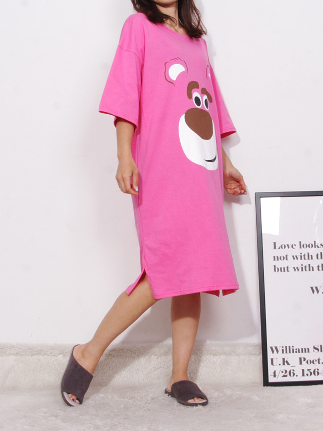 <b><p>pajamas one piece Homeware smile Fa</p></b><b><p>パジャマ ワンピース ホームウェア スマイル 純綿</p></b><br /><br /><p align='center'>