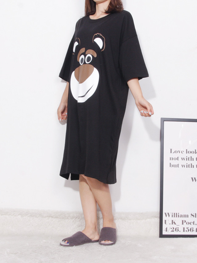 <b><p>pajamas one piece Homeware smile Fa</p></b><b><p>パジャマ ワンピース ホームウェア スマイル 純綿</p></b><br /><br /><p align='center'>