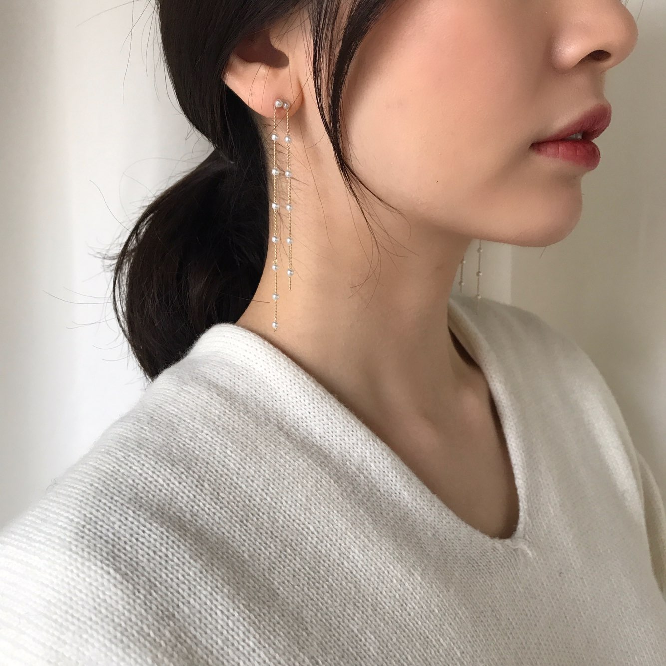 <b><p>Shaolin Unknown Pearl Long Drop Ergs Stand</p></b><b><p>シャーオルリン オンバル 真珠 ロング ドロップイヤグ 説得力の 魅あるスタイル</p></b><br /><br /><p align='center'>