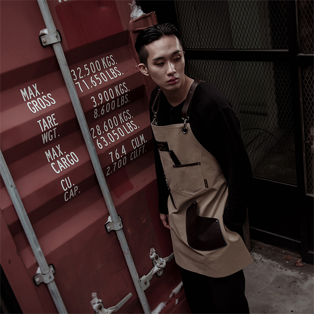 칸데오레더 하이드 피넛 공방 미용실 카페 미용사 바리스타 앞치마 가죽 꽃집 앞치마