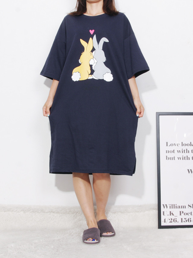 <b><p>pajamas one piece Homeware smile Fa</p></b><b><p>パジャマ ワンピース ホームウェア スマイル 純綿</p></b><br /><br /><p align='center'>