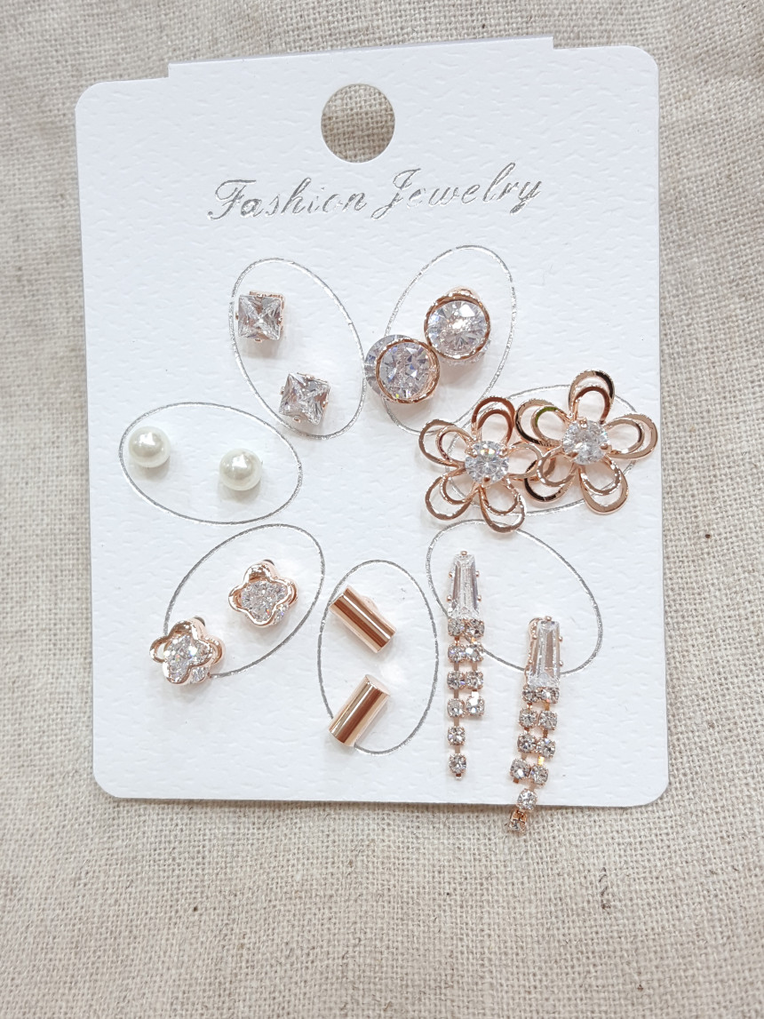 <b><p>flower Jalan cubic 14 piece set earrings</p></b><b><p>フラワー ジュルランキュービック 14ピースセットピアス 三ジェルイェエリー ディテールがきれい</p></b><br /><br /><p align='center'>