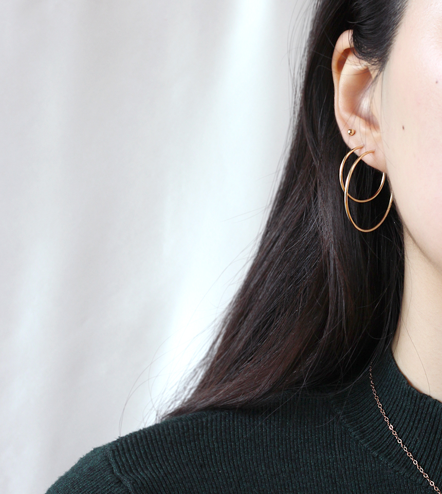 <b><p>14k thin gold earrg Twenties wom Mi Small</p></b><b><p>14k 薄い ゴールド イヤリング 20代の女性 ミニ 小さな 四季 シンプルな</p></b><br /><br /><p align='center'>