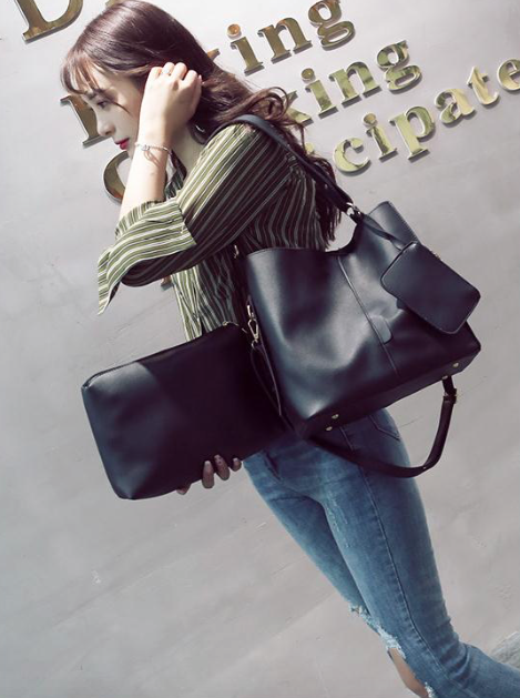 <b><p>Daily Leather Should Bag sic Rsonable Modn</p></b><b><p>デイリーレザーショルダーバッグベーシックバック合理的なモダンシック軽い基本ポーチセットクロスバックバ</p></b><br /><br /><p align='center'>