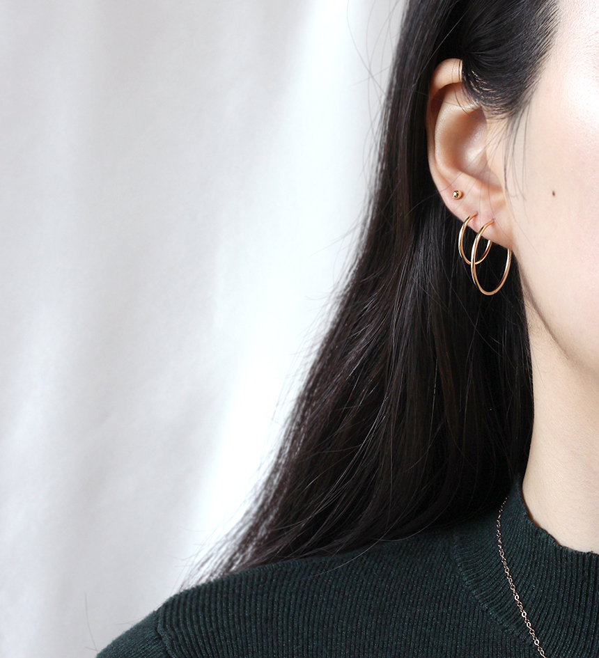 <b><p>14k thin gold earrg Twenties wom Mi Small</p></b><b><p>14k 薄い ゴールド イヤリング 20代の女性 ミニ 小さな 四季 シンプルな</p></b><br /><br /><p align='center'>
