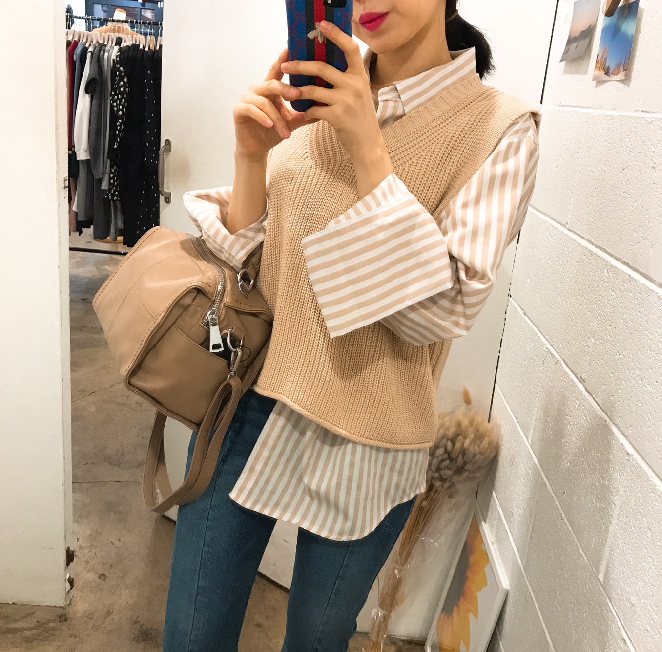 <b><p>Daily back 2color Modern chic Charming style</p></b><b><p>デイリーバック2colorモダンシックな魅力のあるスタイルの女性のコーディネートカジュアルビッグバッ</p></b><br /><br /><p align='center'>