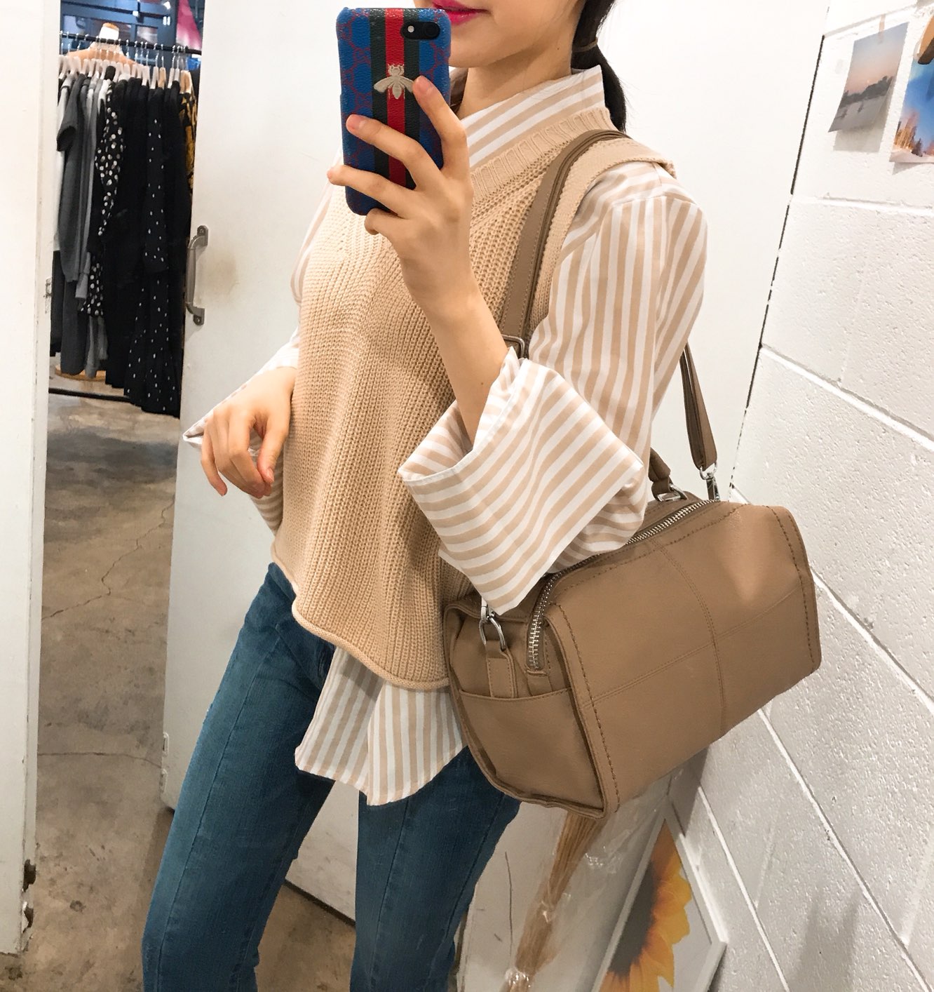 <b><p>Daily back 2color Modern chic Charming style</p></b><b><p>デイリーバック2colorモダンシックな魅力のあるスタイルの女性のコーディネートカジュアルビッグバッ</p></b><br /><br /><p align='center'>