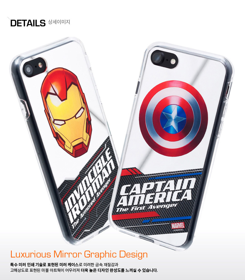 <b><p>Galaxy Note Marble Genuine Met Mirror Case</p></b><b><p>ギャラクシーノート8マーベル純正メタルミラーケースアイアンマン、キャプテン・アメリカのゼリーフォン7</p></b><br /><br /><p align='center'>