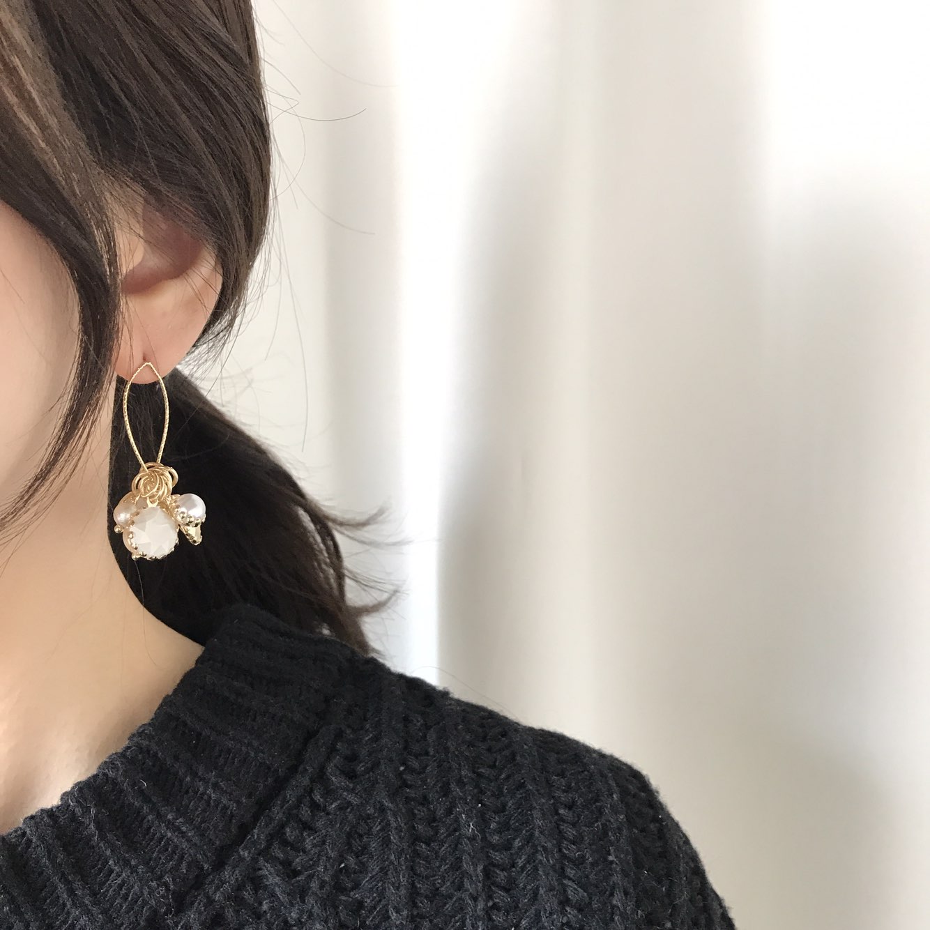 <b><p>Raffine HOMAIKA Pearl Unbutton drop rgs Lance</p></b><b><p>ラフィネ ホマイカ 真珠 オンバルドロップイヤリング ランス 感性ジュエリー 洗練されたギフト</p></b><br /><br /><p align='center'>