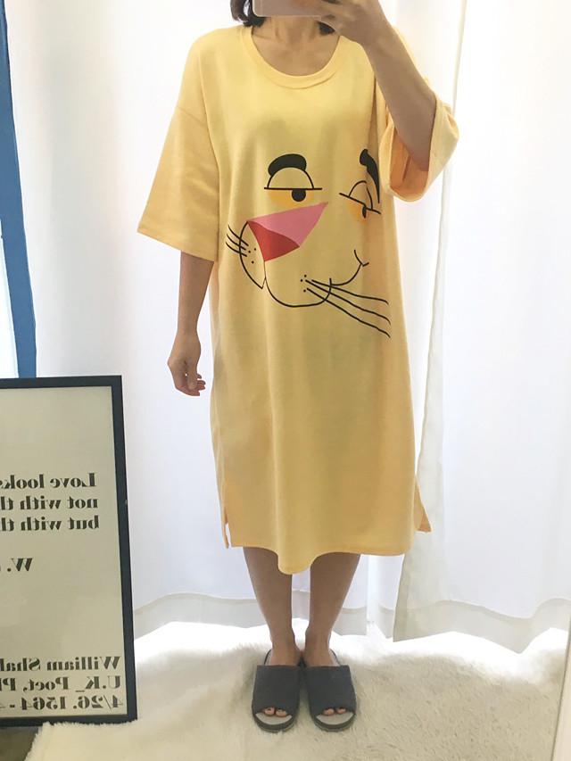 <b><p>pajamas one piece Homeware smile Fa</p></b><b><p>パジャマ ワンピース ホームウェア スマイル 純綿</p></b><br /><br /><p align='center'>