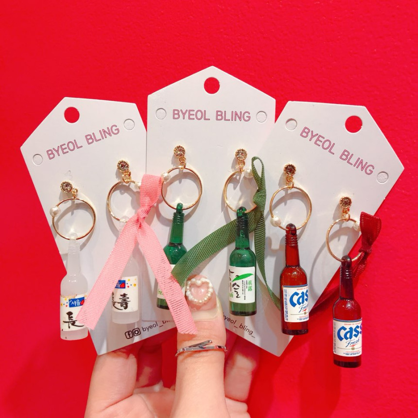 <b><p>Have drink Soju beer Makgeolli Gift earg</p></b><b><p>飲むよ 焼酎 ビール マッコリ ギフト イヤリング グィチ 萌えアイテム ラブリーな</p></b><br /><br /><p align='center'>