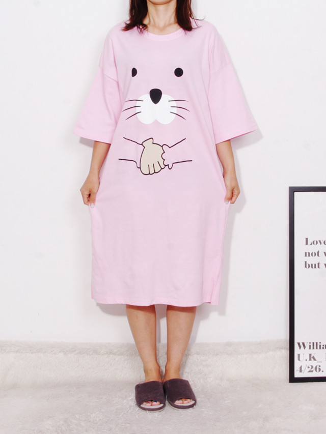 <b><p>pajamas one piece Homeware smile Fa</p></b><b><p>パジャマ ワンピース ホームウェア スマイル 純綿</p></b><br /><br /><p align='center'>