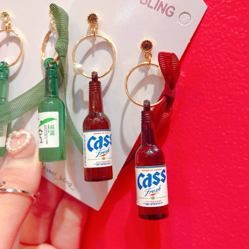 <b><p>Have drink Soju beer Makgeolli Gift earg</p></b><b><p>飲むよ 焼酎 ビール マッコリ ギフト イヤリング グィチ 萌えアイテム ラブリーな</p></b><br /><br /><p align='center'>