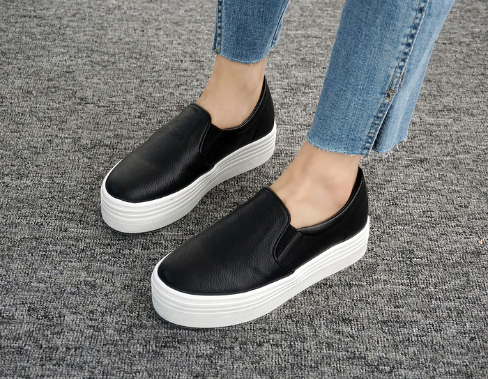<b><p>Korean The Height Slip-on 4.5cm female Wom</p></b><b><p>韓国語 厚底 身長 スリップオン 4.5cm 女性 スニーカー 快適な靴</p></b><br /><br /><p align='center'>