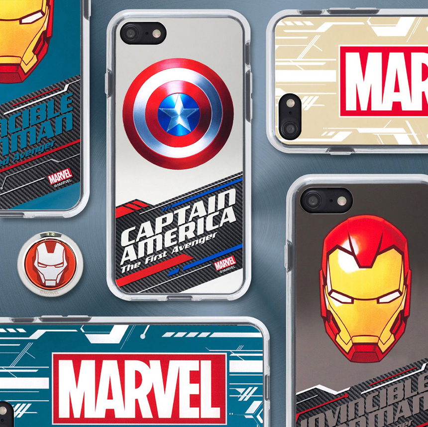 <b><p>Galaxy Note Marble Genuine Met Mirror Case</p></b><b><p>ギャラクシーノート8マーベル純正メタルミラーケースアイアンマン、キャプテン・アメリカのゼリーフォン7</p></b><br /><br /><p align='center'>