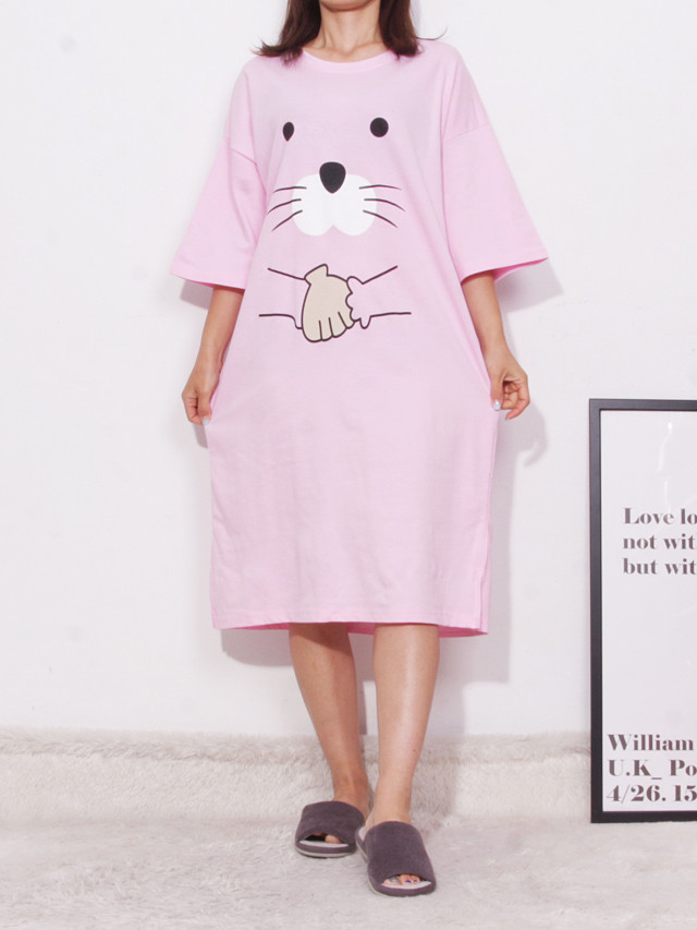 <b><p>pajamas one piece Homeware smile Fa</p></b><b><p>パジャマ ワンピース ホームウェア スマイル 純綿</p></b><br /><br /><p align='center'>