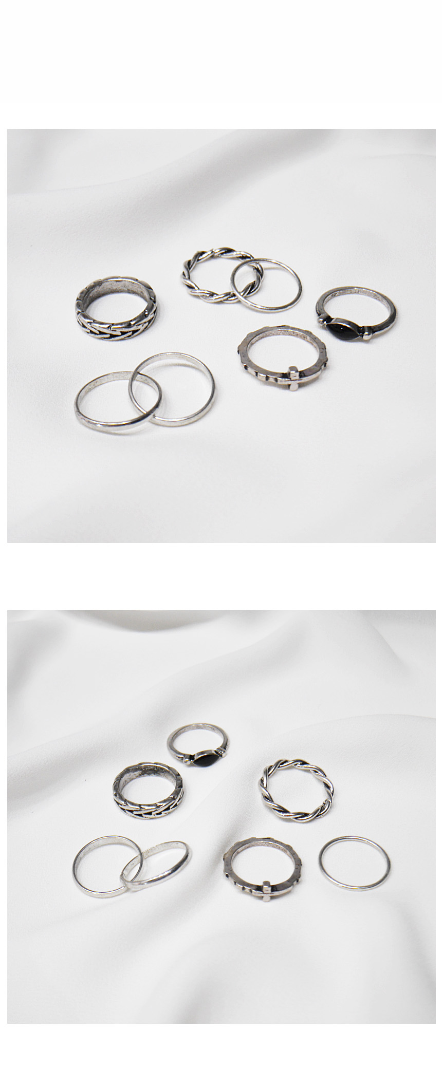 <b><p>vintage 6 pieces Rg set _r rg Aique Twist</p></b><b><p>ヴィンテージ 6ピース リングセット_r アィーク ねじれ 重ね着</p></b><br /><br /><p align='center'>