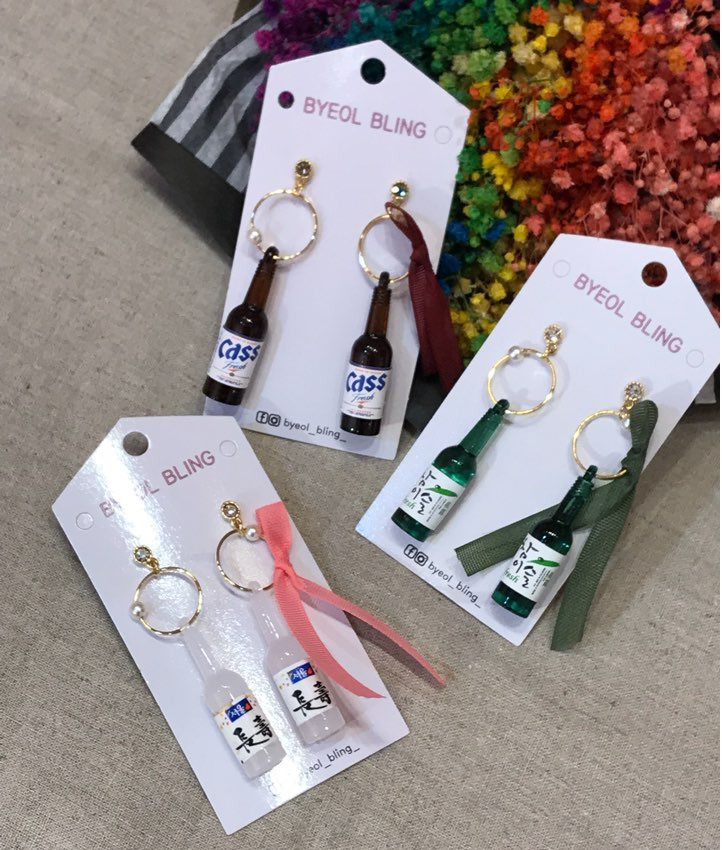 <b><p>Have drink Soju beer Makgeolli Gift earg</p></b><b><p>飲むよ 焼酎 ビール マッコリ ギフト イヤリング グィチ 萌えアイテム ラブリーな</p></b><br /><br /><p align='center'>