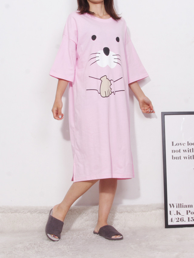 <b><p>pajamas one piece Homeware smile Fa</p></b><b><p>パジャマ ワンピース ホームウェア スマイル 純綿</p></b><br /><br /><p align='center'>
