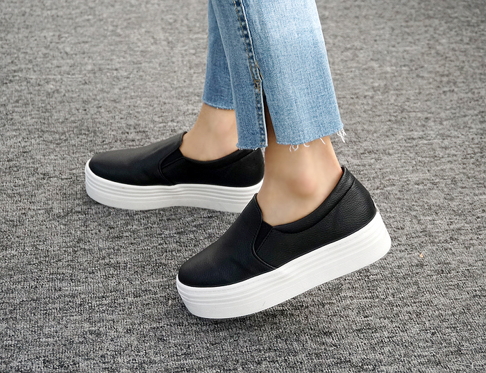 <b><p>Korean The Height Slip-on 4.5cm female Wom</p></b><b><p>韓国語 厚底 身長 スリップオン 4.5cm 女性 スニーカー 快適な靴</p></b><br /><br /><p align='center'>