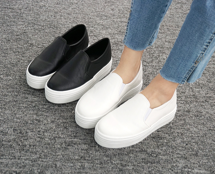 <b><p>Korean The Height Slip-on 4.5cm female Wom</p></b><b><p>韓国語 厚底 身長 スリップオン 4.5cm 女性 スニーカー 快適な靴</p></b><br /><br /><p align='center'>