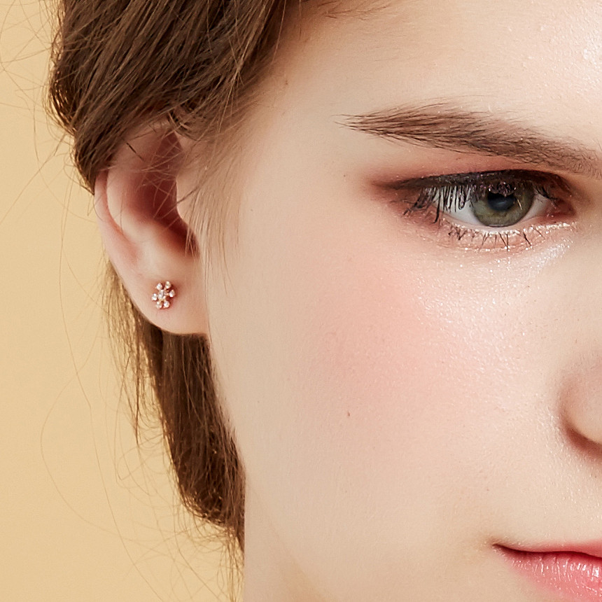 <b><p>Larapel 10K 14K Adoble Flor fwer ing Jewry</p></b><b><p>ララフェル 10K 14K てもブル フロール フラワー イヤリング ジュエリーギフト</p></b><br /><br /><p align='center'>