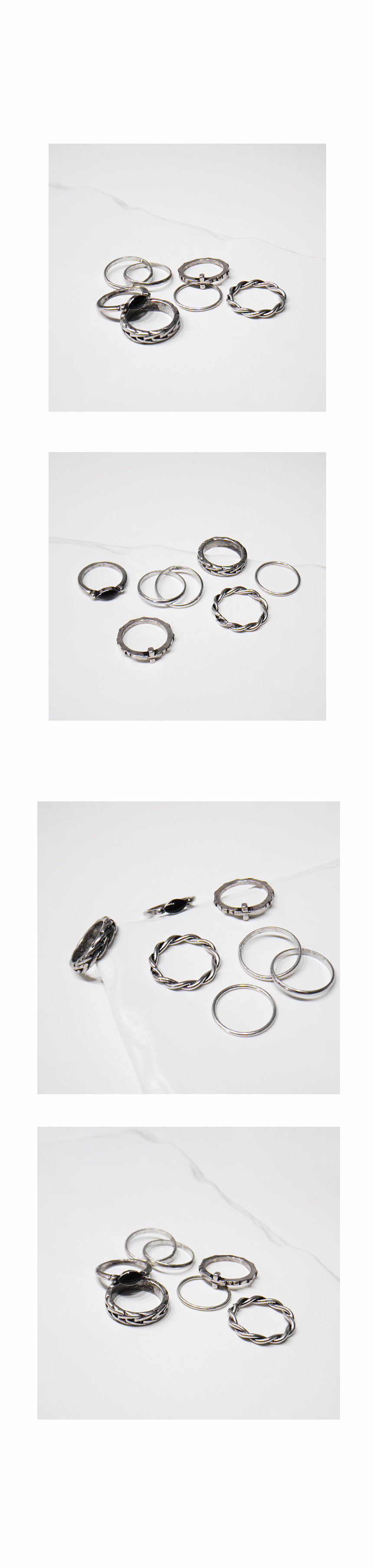 <b><p>vintage 6 pieces Rg set _r rg Aique Twist</p></b><b><p>ヴィンテージ 6ピース リングセット_r アィーク ねじれ 重ね着</p></b><br /><br /><p align='center'>