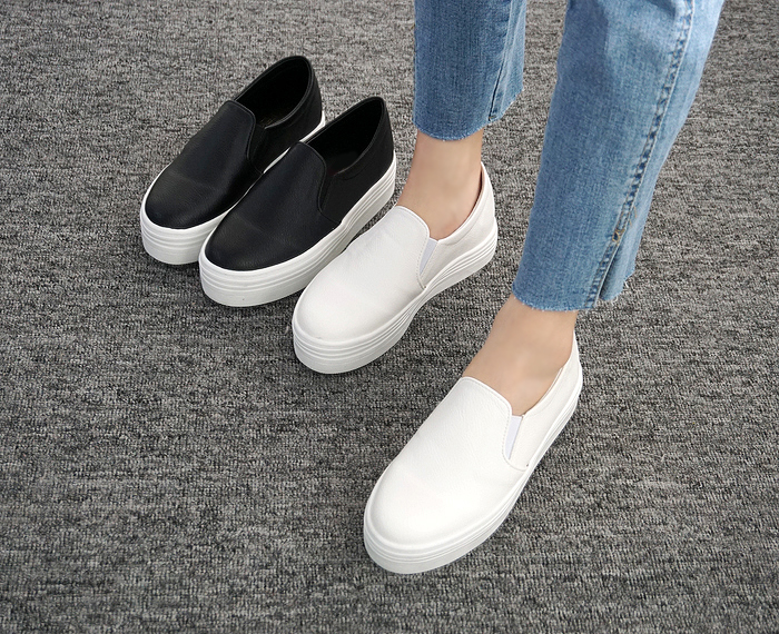 <b><p>Korean The Height Slip-on 4.5cm female Wom</p></b><b><p>韓国語 厚底 身長 スリップオン 4.5cm 女性 スニーカー 快適な靴</p></b><br /><br /><p align='center'>