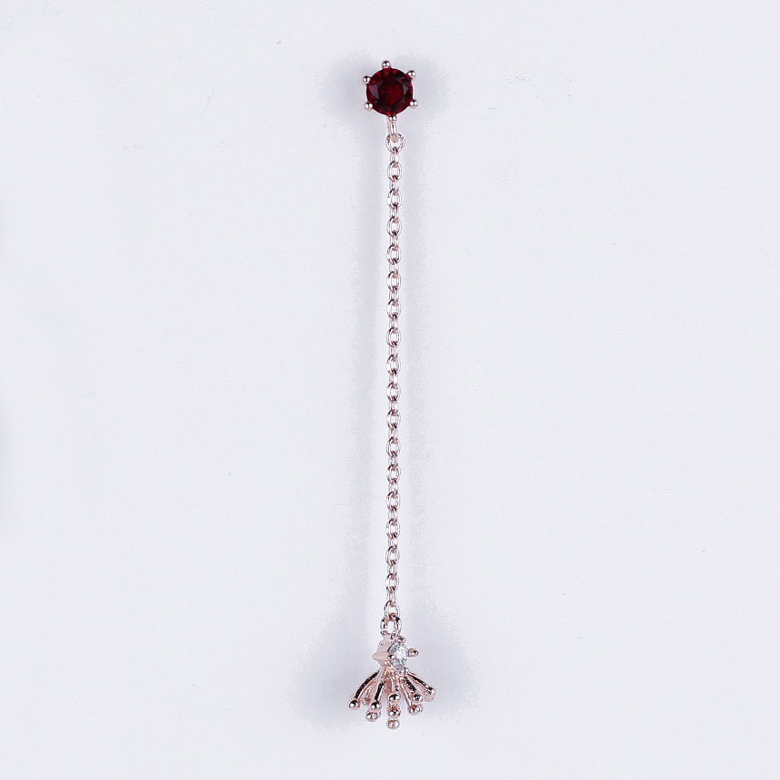 <b><p>Incense Unknown Ruby Drop earring Modern</p></b><b><p>インセンス オンバル ルビードロップ イヤリング モダンルックコーディネート 女性</p></b><br /><br /><p align='center'>