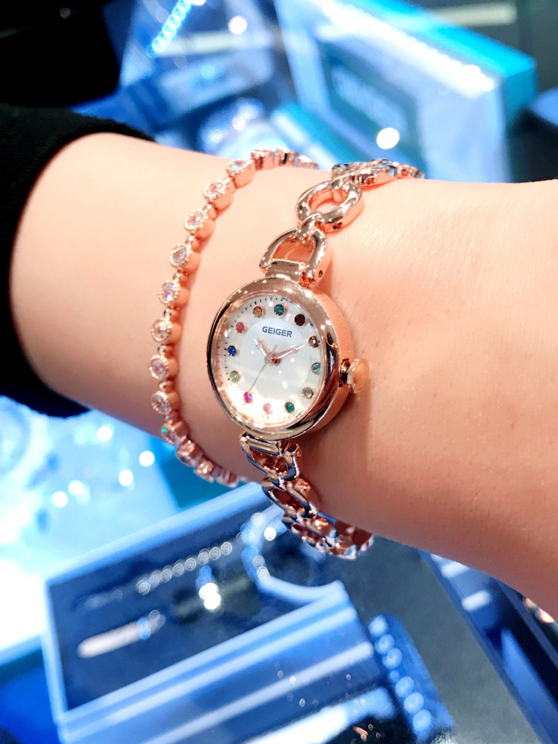 <b><p>Geiger female met Brac GE61179RG 30s Girlfriend</p></b><b><p>ガイガー 女性 メタル ブレスレットセット GE61179RG 30代 ルフレンドの贈り物</p></b><br /><br /><p align='center'>