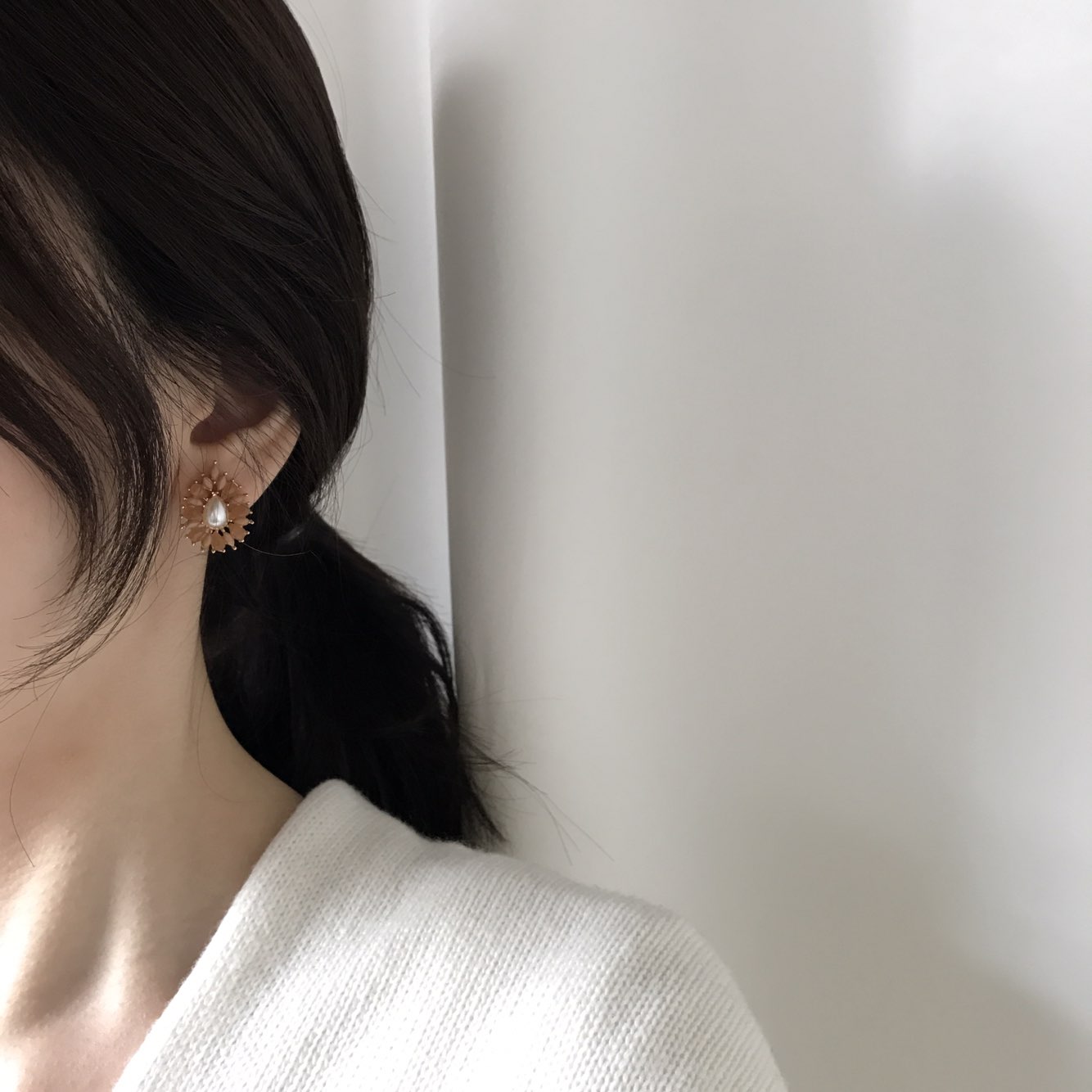 <b><p>Teal Prl flower rring Daily coordation Feme</p></b><b><p>チオル 真珠 フラワー イヤリング デイリーコーディネート フェミニンスタイル ヨリヨリた</p></b><br /><br /><p align='center'>