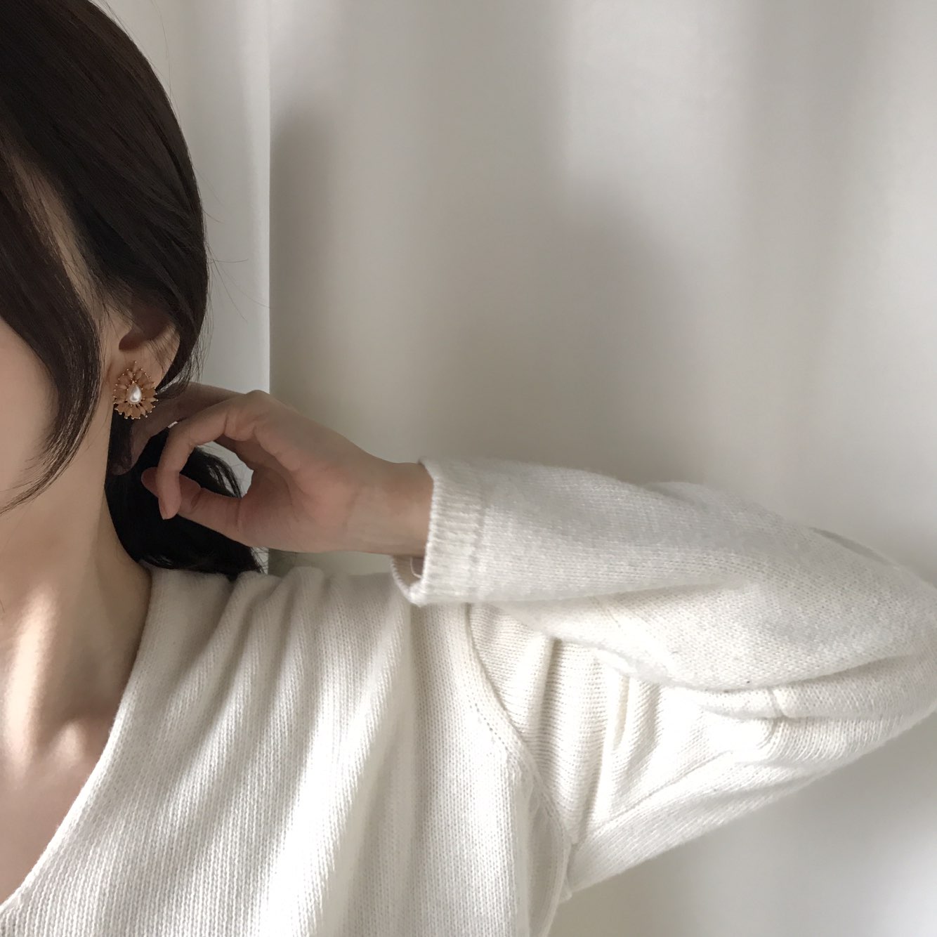 <b><p>Teal Prl flower rring Daily coordation Feme</p></b><b><p>チオル 真珠 フラワー イヤリング デイリーコーディネート フェミニンスタイル ヨリヨリた</p></b><br /><br /><p align='center'>