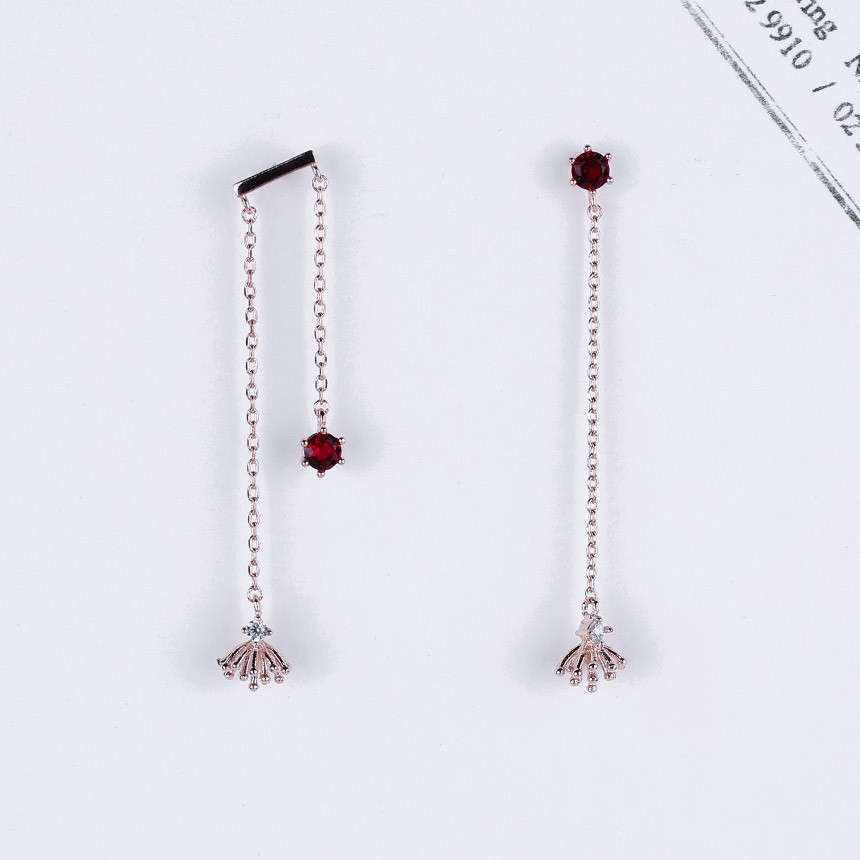 <b><p>Incense Unknown Ruby Drop earring Modern</p></b><b><p>インセンス オンバル ルビードロップ イヤリング モダンルックコーディネート 女性</p></b><br /><br /><p align='center'>