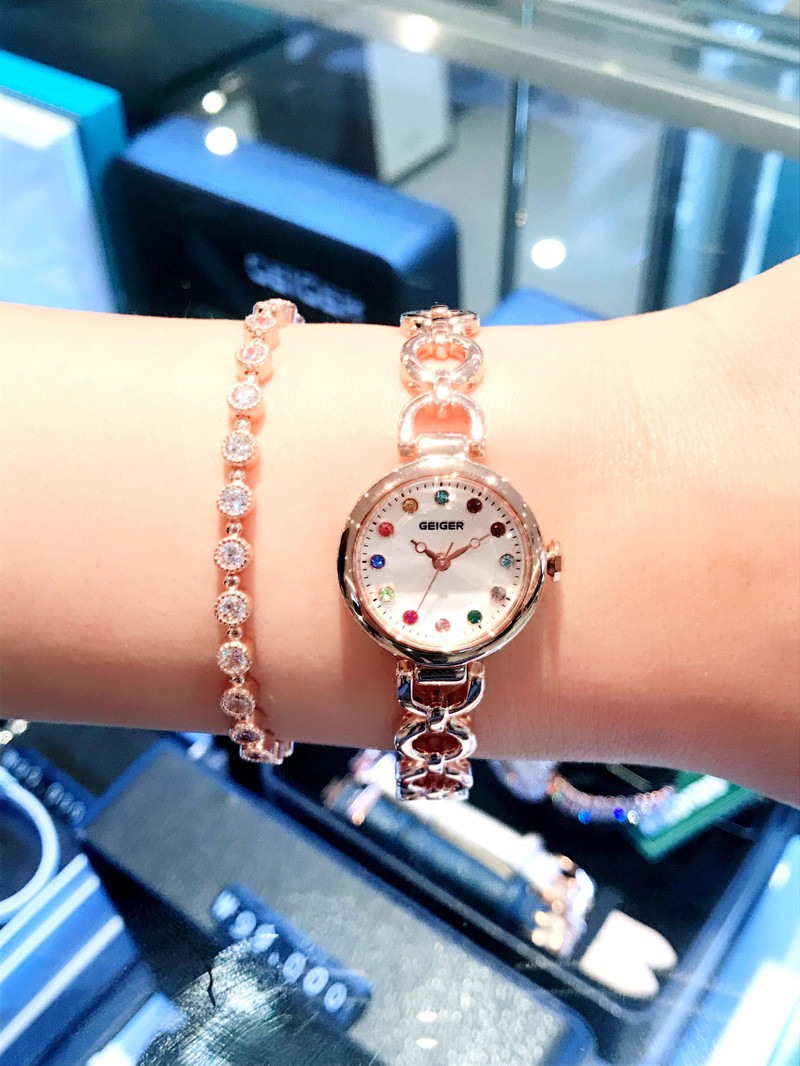 <b><p>Geiger female met Brac GE61179RG 30s Girlfriend</p></b><b><p>ガイガー 女性 メタル ブレスレットセット GE61179RG 30代 ルフレンドの贈り物</p></b><br /><br /><p align='center'>