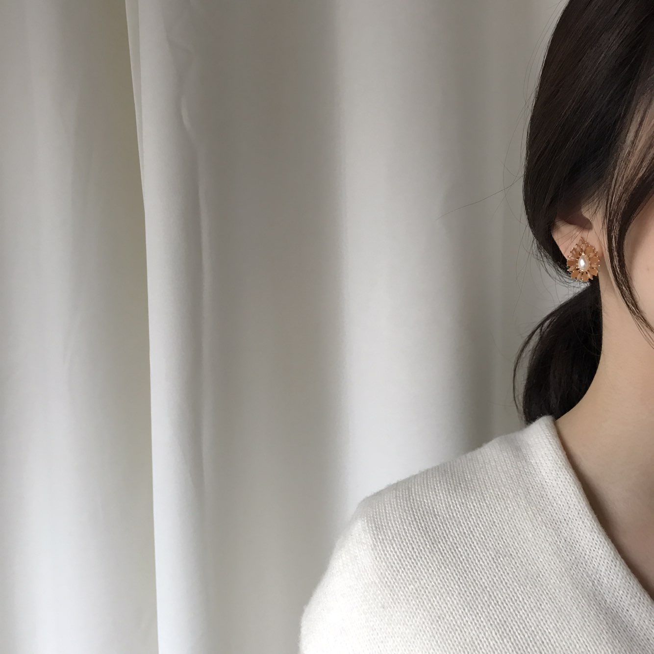 <b><p>Teal Prl flower rring Daily coordation Feme</p></b><b><p>チオル 真珠 フラワー イヤリング デイリーコーディネート フェミニンスタイル ヨリヨリた</p></b><br /><br /><p align='center'>