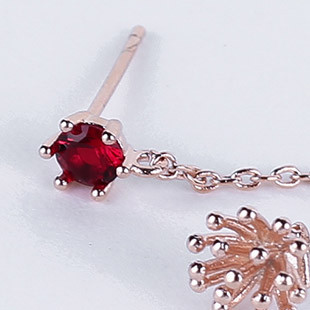 <b><p>Incense Unknown Ruby Drop earring Modern</p></b><b><p>インセンス オンバル ルビードロップ イヤリング モダンルックコーディネート 女性</p></b><br /><br /><p align='center'>