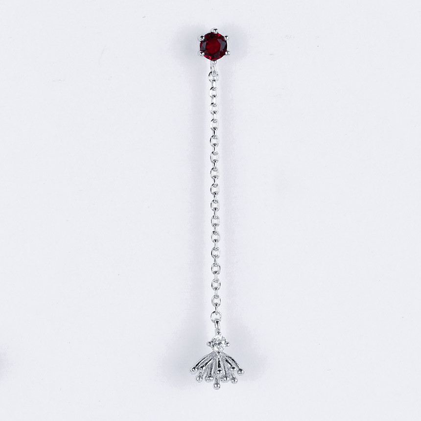<b><p>Incense Unknown Ruby Drop earring Modern</p></b><b><p>インセンス オンバル ルビードロップ イヤリング モダンルックコーディネート 女性</p></b><br /><br /><p align='center'>