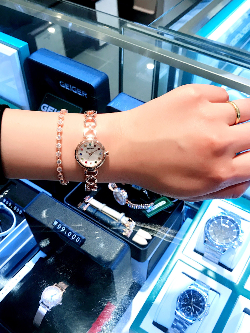 <b><p>Geiger female met Brac GE61179RG 30s Girlfriend</p></b><b><p>ガイガー 女性 メタル ブレスレットセット GE61179RG 30代 ルフレンドの贈り物</p></b><br /><br /><p align='center'>