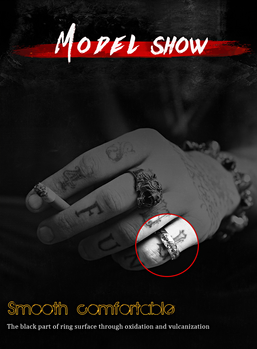 <b><p>Genuine titanium Absolute rg Kg of Wom studt</p></b><b><p>本物 チタン 絶対リング の帝王 男 女性 学生 友情 カップル ファッション 書かれているカールス</p></b><br /><br /><p align='center'>