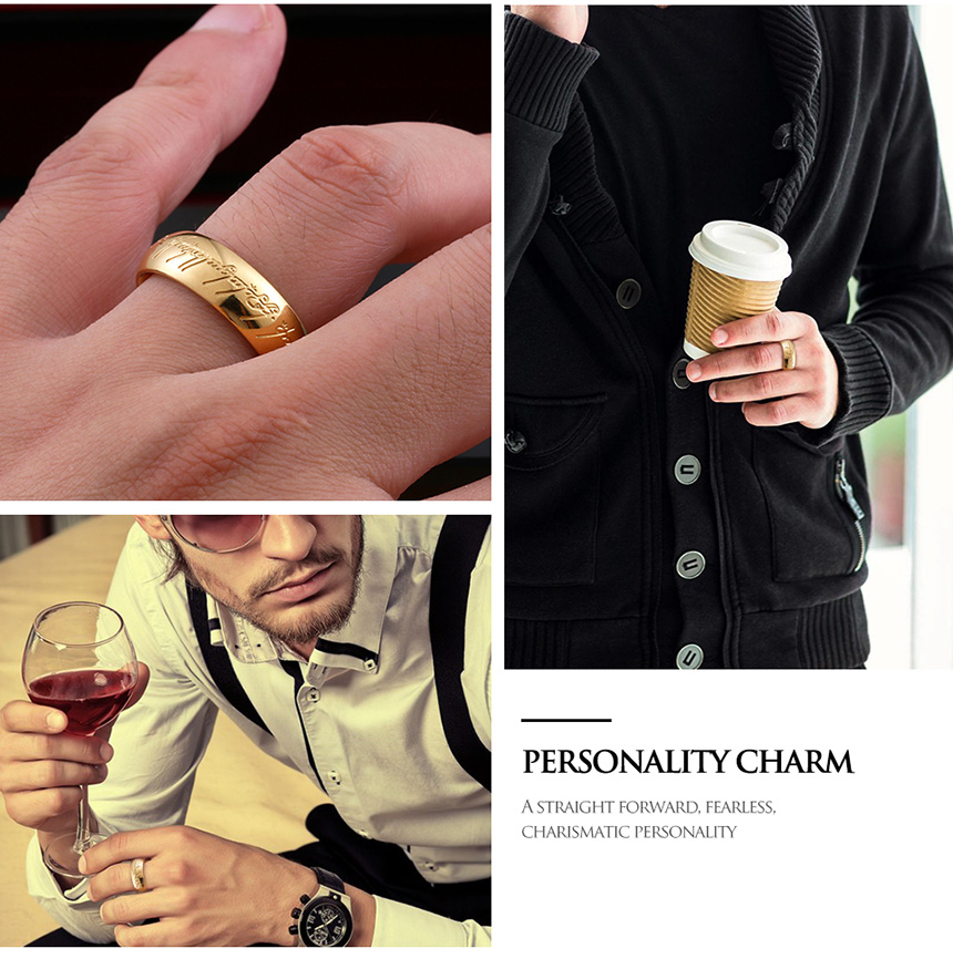 <b><p>Genuine titanium Absolute rg Kg of Wom studt</p></b><b><p>本物 チタン 絶対リング の帝王 男 女性 学生 友情 カップル ファッション 書かれているカールス</p></b><br /><br /><p align='center'>