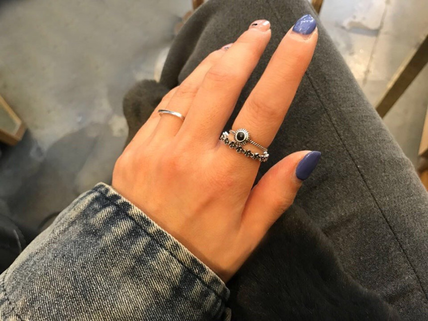 <b><p>black point 925 silver Layed rg An aique</p></b><b><p>ブラック 点 925 重ね着 リング アンティークな感じ モダンなアクセサリー 説得力のスタイ</p></b><br /><br /><p align='center'>