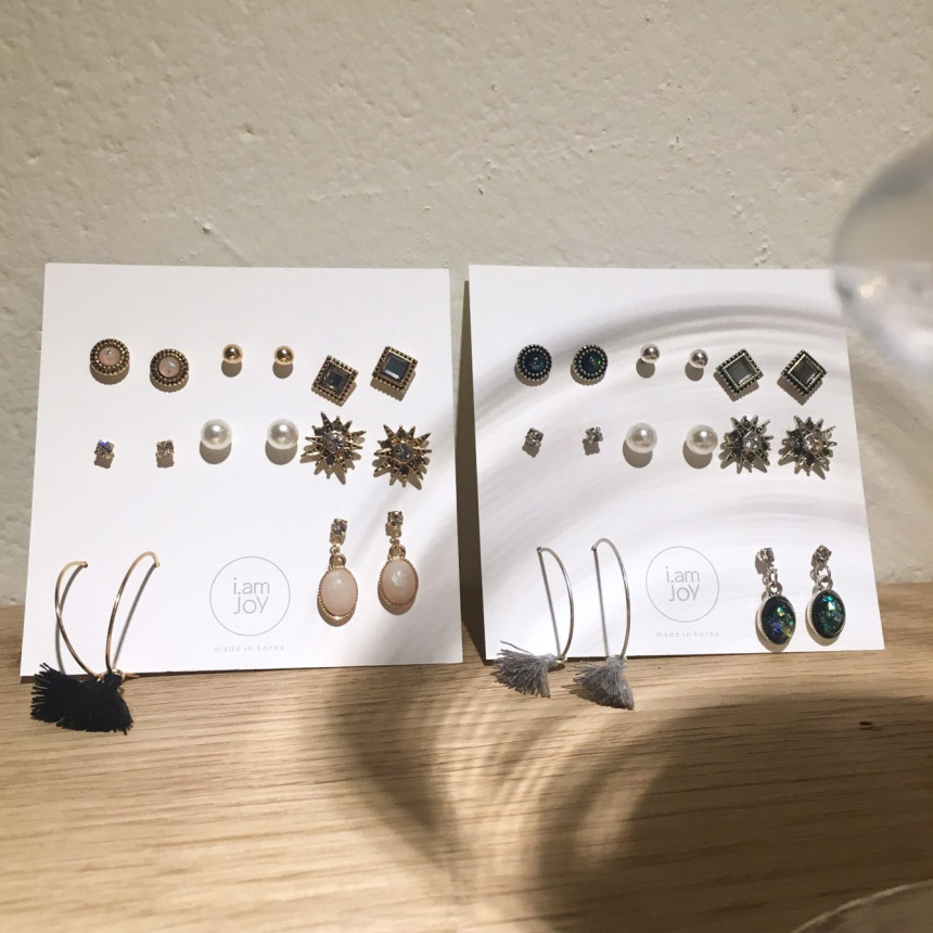 <b><p>Cure Antique 16 pieces set earring Drop un</p></b><b><p>クウィレ アンティーク 16ピース セット イヤリング ドロップ ユニ スタイリッシュルック</p></b><br /><br /><p align='center'>